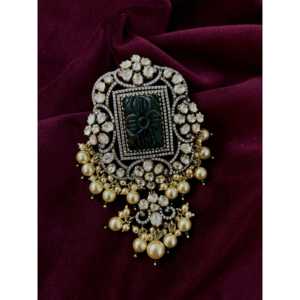 Sangeetha jewellers 92.5จี้เพชรโมอิสเงินจี้น่ารักสำหรับครบรอบผู้หญิง - Product Image 1