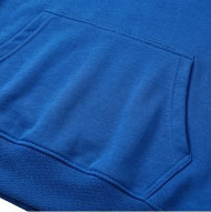 Survêtement bleu à capuche pour homme, manches longues, couleur unie, décontracté, respirant, en polyester, coupe classique, avec poches latérales - Product Image 3