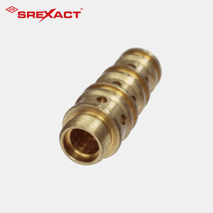 Pièces de soupape hydraulique en laiton usinées avec précision par CNC SREXACT, composants métalliques - Product Image 3