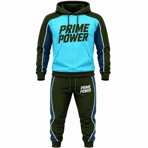 Prime Power Men's Athletic Tracksuit Set Hooded Pullover <b>Sweatshirt</b> Jogger Pants Sportswear Casual Jogging <b>Gym</b> Training Clothing - Product Image 1