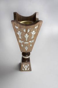 Juego de quemador Bakhoor de madera árabe de tendencia, cono de incienso, incienso Mubkhara de latón, Mukhbar descarado para incienso de hojas aromáticas Oud - Product Image 5