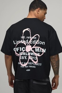 Camiseta Oversize de Hombre con Hombros Caídos, Ajuste Holgado, Estilo Urbano Casual, Algodón Pesado, Moda Verano - Product Image 2