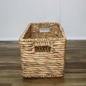 <b>Rectangular</b> Water Hyacinth Storage <b>Basket</b> for Home Closet Shelf Organization - Product Image 2