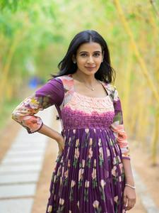 Vestido Casual de Verano 2026, Estilo Chino, Estampado Floral, Talla Grande para Mujer, Cuello Redondo, Tela Muselina, Mangas 3/4 - Product Image 2