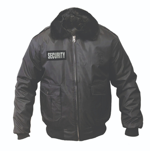 Veste d'hiver pour homme, veste bomber de sécurité, col en fourrure, imperméable, coupe-vent, polyester/coton, vêtements de travail, uniforme tactique, veste noire - Product Image 1