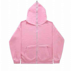 เสื้อฮู้ดซิปสีดำสำหรับผู้ชายรุ่นใหม่ปี 2026 ทรงโอเวอร์ไซส์ ผ้าฝ้ายเฟรนช์เทอร์รี่ 100% สวมใส่สบายๆ ในฤดูใบไม้ร่วง พร้อมลายปัก - Product Image 6