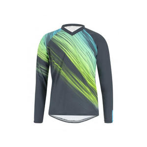 Maillots de motocross personnalisés de haute qualité unisexes pour moto tout-terrain, respirants, séchage rapide, 140g % polyester, sans décoloration, sublimés - Product Image 1