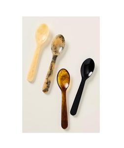 Cuillère en résine faite à la main pour le sucre et les épices - Articles de cuisine de haute qualité pour la décoration de la maison avec des motifs bouddhistes et d'amour - Product Image 3