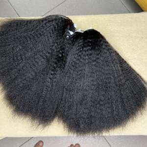 Vietnamien 100% faisceaux droits crépus bruts non transformés sans enchevêtrement sans perte d'extensions de cheveux yaki - Product Image 4