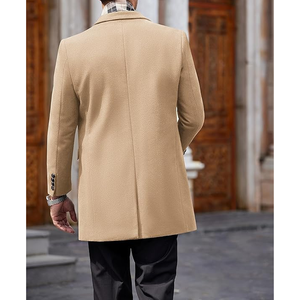 Manteau Trench Élégant en Mélange de Laine pour Homme – Veste d'Hiver Chaude et Longue pour l'Automne – Style Urbain Décontracté et Habillé – Vente en Gros - Product Image 5