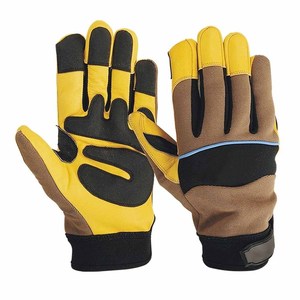 Gants de mécanicien en cuir de mouton renforcé, résistants, doux et confortables, pour la protection au travail industriel - Product Image 2