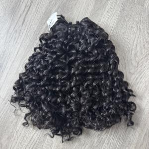 Extensions de Cheveux Vietnamiens Vierges Super Qualité 100% Prix d'usine Pixie Curl Super Double Dessiné Couleur Naturelle Produit Tendance - Product Image 3