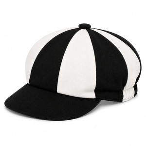 Premium Quality Solid Color Eight Panel <b>Cap</b> Vintage Cricket <b>Cap</b> <b>Plain</b> Baggy <b>Cap</b> Striped Wool Blend Winter Classic Sports Hat - Product Image 1