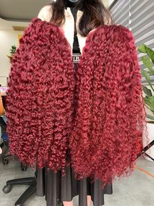 Perruque Lace Front en Cheveux Humains Vierges Remy à Cuticules Alignées pour Femmes Noires, Personnalisable, Colorée, Densité 180% - Product Image 2
