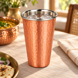 Mug à bière en acier inoxydable 304 martelé, tasse à double paroi isolée, portable pour le camping, la maison, le bar, le bureau - Product Image 5