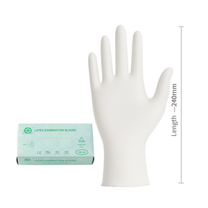 Gants d'examen en latex sans poudre, souples, haute élasticité, stérilisation gamma, pour dentisterie et usage médical - Product Image 2