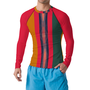 Meilleures ventes : Rashguard à manches longues, coupe compressive, motifs imprimés résistants à la décoloration, design exclusif par sublimation, en promotion - Product Image 1