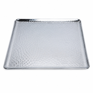Bandeja de Servir de Acero Inoxidable con Acabado Espejo de Lujo, con Asas de Cristal, Rectangular, Decorativa, para Bodas y Hoteles - Product Image 6