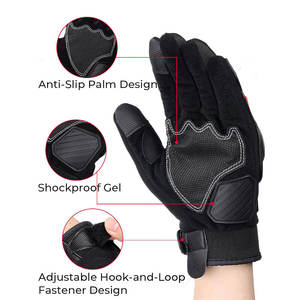 Company Logo Printed High Quality Polyester Nylon Touch Screen Non-Slip Sports Motorbike <b>Gloves</b> <b>Moisture</b> Wicking Quick Drying - Product Image 5