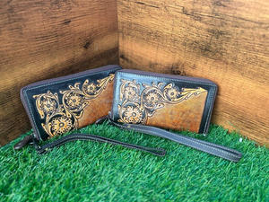 Nouveaux portefeuilles en cuir véritable usinés à la main élégants offres en vrac sur les sacs à main conçus pour femmes embrayages de bracelet en cuir compacts - Product Image 5