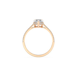 Bague solitaire REYES en or massif 14 carats avec diamant de laboratoire HPHT CVD, certifiée IGI, cadeau de fiançailles ou de mariage - Product Image 6