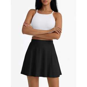 Jupe-short de golf plissée taille haute fluide pour femme avec short intégré, respirante, tenue de sport d'été, poches, service OEM - Product Image 2