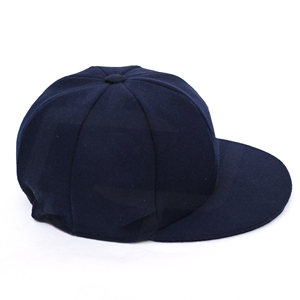 Gorra de Béisbol de Fieltro Azul Marino, Gorro Unisex Casual de Invierno con Múltiples Paneles, Gorro de Algodón Ajustable de Color Sólido para Adultos, Moda Unisex de Primavera - Product Image 2