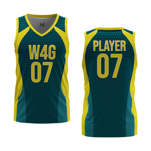 Customized Adults Basketball Jersey Plus Size Breathable Moisture Wicking Custom Printed Spandex/Polyester Sleeveless Jerseys - Product Image 1