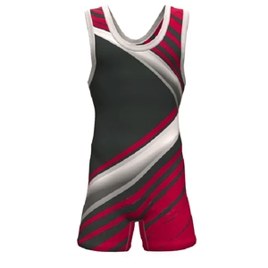 2026 Custom Sleeveless Plain Dyed Heat-Transfer Printed Unisex Adult Wrestling <b>Singlets</b> 100% Polyester Quick Dry Breathable - Product Image 6
