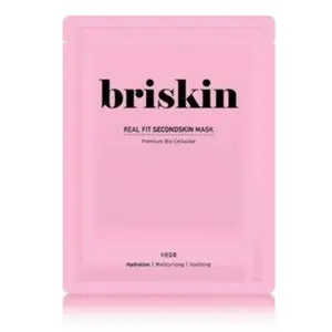 Briskin Real Fit Secondskin Feuille de masque hydratant 1 feuille de qualité pour usage facial - Product Image 1