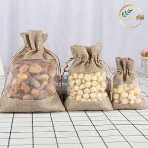 Sacs d'emballage en jute sur mesure avec fermeture à cordon pour des solutions de rangement sûres et pratiques - Product Image 2