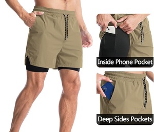 Shorts de course décontractés d'été en promotion – Tenue de rue respirante, shorts de fitness, vêtements de plage, maillots de bain, shorts de jogging pour l'entraînement - Product Image 5