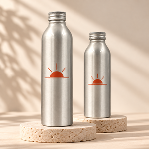 Botellas de aluminio personalizadas para envasado de jugos con tapas de rosca para marcas de bebidas de etiqueta privada - Product Image 2