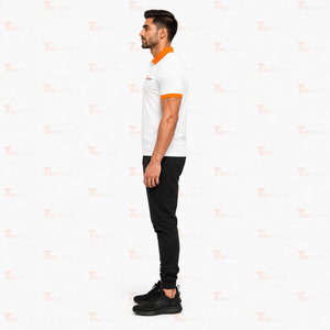 Polo classique pour homme, coupe régulière, manches courtes, col confortable, idéal pour le business, le golf, les voyages, le travail, le quotidien, personnalisable - Product Image 4