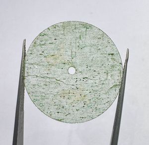 A K Gems Dial-18 Nh35 Movement Natural Green Aventurine Stone สีเขียว/ขาว ขนาด 28.50 มม. หนา 1 มม. สำหรับทำนาฬิกาแบบคลาสสิกสุดหรู - Product Image 5