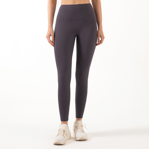 High Waisted Full Length Leggings For Men Solid Color <b>Women</b> High Waist Elastic Thick Quick Dry <b>Pants</b> Tights for Workout <b>Jogging</b> - Product Image 3