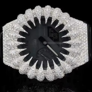 Montre Dynexor Iceframe GA2100 personnalisée, entièrement sertie de pierres, boîtier entièrement métallique, luxe, acier inoxydable, octogone, plateforme Mod, montre G&shock - Product Image 1