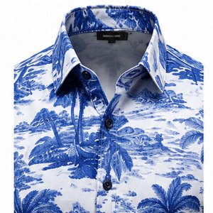Men's Smart Casual Breathable 100% Cotton <b>Short</b> <b>Sleeve</b> <b>Shirt</b> with Premium Stitching for Summer Fashion - Product Image 3