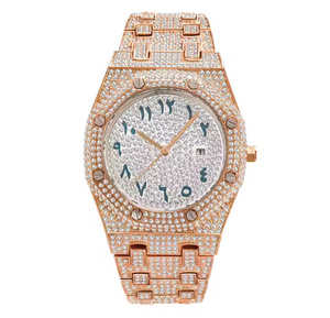 Men Premium Luxury Moissanite Diamond Quartz Watch Iced Out Hip Hop Bling Wristwatch Hip Hop Luxury Designer Wristwatch - Product Image 1