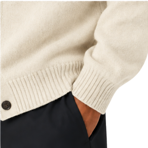 Cardigan en laine confortable pour homme, coupe décontractée, col en V, boutonné, tricoté, chaud, doux, confortable, décontracté, pour superposition, tricot d'hiver - Product Image 6