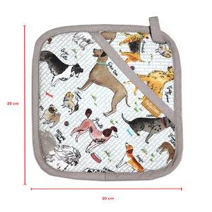 Animal Printed Design Cotton Pot Holders <b>Oven</b> Safe Heat Resistant Eco-Friendly Dishwasher Safe Pot Holder. - Product Image 5