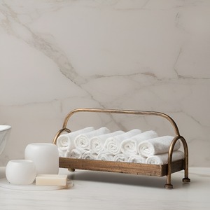 Porte-serviettes et support de serviettes de qualité supérieure avec poignée en acier inoxydable noir, pour la maison et l'hôtel, à prix avantageux - Product Image 2