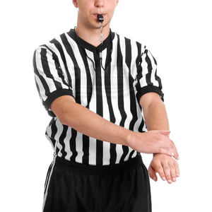 Jersey de Árbitro Personalizado para Mujer, Oficial, Sólido, Transpirable, Talla Grande, Manga Corta, con Logotipo Personalizado OEM - Product Image 5