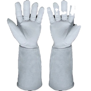Gants de sécurité pour soudage TIG en cuir de vachette grainé, résistants au feu, protection des mains pour travaux industriels, anti-coupure, antidérapants - Product Image 1
