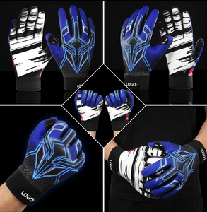 Gants de football classiques haut de gamme pour jeunes et adultes avec poignée adhésive à haute traction et chambre à air en caoutchouc pour une préhension sécurisée des ballons - Product Image 4