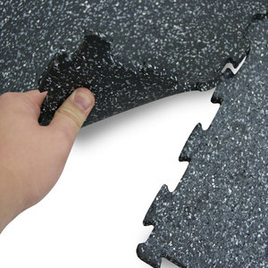 Classic Design Rubber <b>Interlocking</b> Gym <b>Tiles</b> <b>Floor</b> Protection Mats Rubber <b>Interlocking</b> Gym <b>Tiles</b> Easy Fit Interlock System - Product Image 2