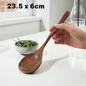 Ensemble de cuillères de cuisine en bois naturel, non toxique, sans danger pour les aliments et finition lisse, idéal pour la maison, la cuisine, les restaurants et les hôtels - Product Image 5