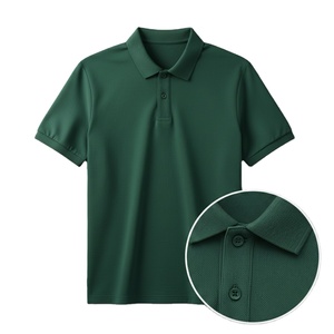 Polo pour homme en tissu de coton doux et durable, manches courtes, décontracté, élégant, classique, adapté aux activités quotidiennes - Product Image 3