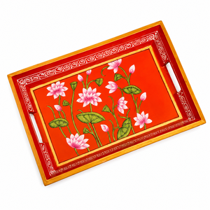 Colorful Handmade Eco-Friendly Contemporary <b>Wooden</b> Trays for Bedroom Apartment School Use - Product Image 1