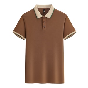 Unisex Casual Color‑Block <b>Polo</b> <b>Shirt</b> Breathable Polyester Blend Pique Fabric Staff Uniform Comfortable Short Sleeve Workwear - Product Image 1